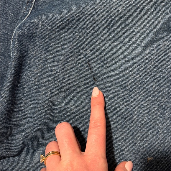 SPANX Dark Blue Flare & Wide Leg Jeans - Picture 4 of 7